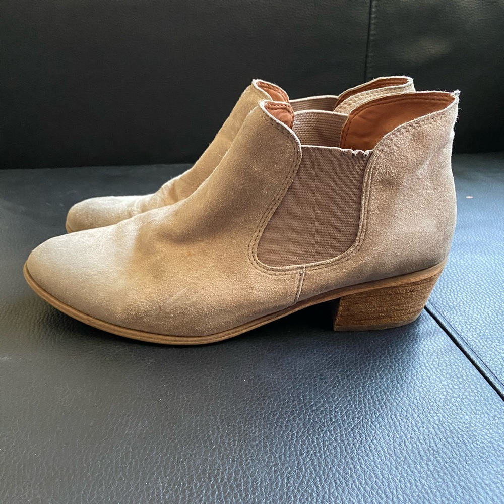BP (Nordstrom) Taupe Suede Booties